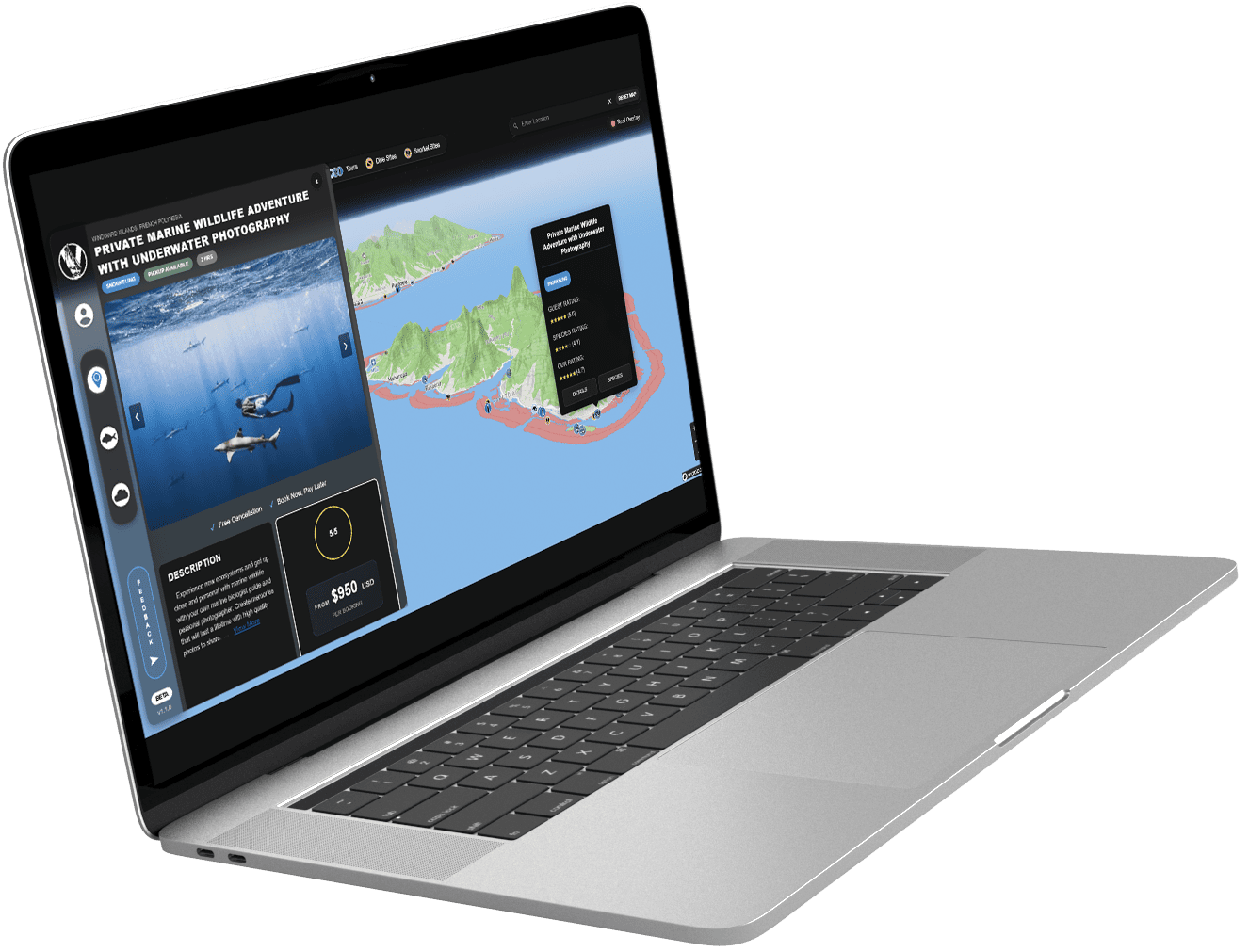 Voyatlas App on MacBook